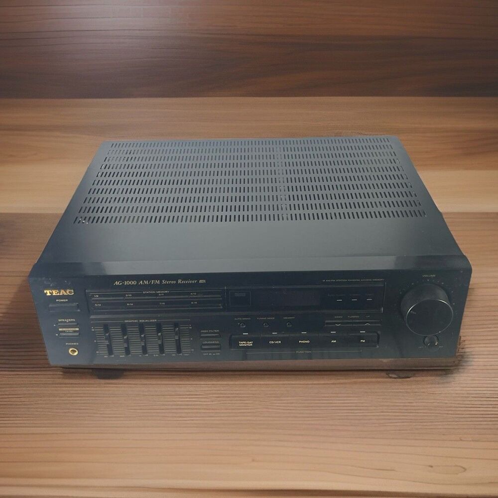 TEAC AG-1000 AM/FM Stereo Receiver 100W PC 5-Band Graphic EQ Phono Input